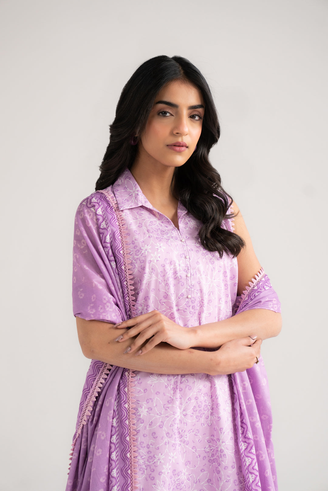 3 Piece Printed Lawn Suit Beena Unstitched - 26