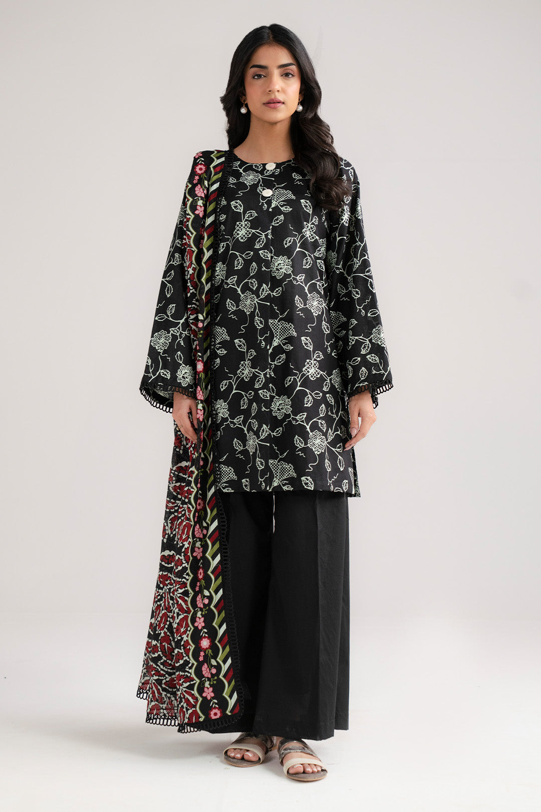 3 Piece Printed Lawn Suit Beena Unstitched - 26