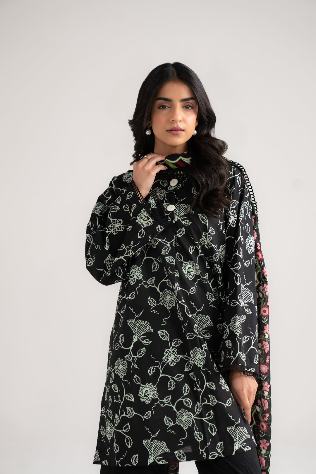 3 Piece Printed Lawn Suit Beena Unstitched - 26