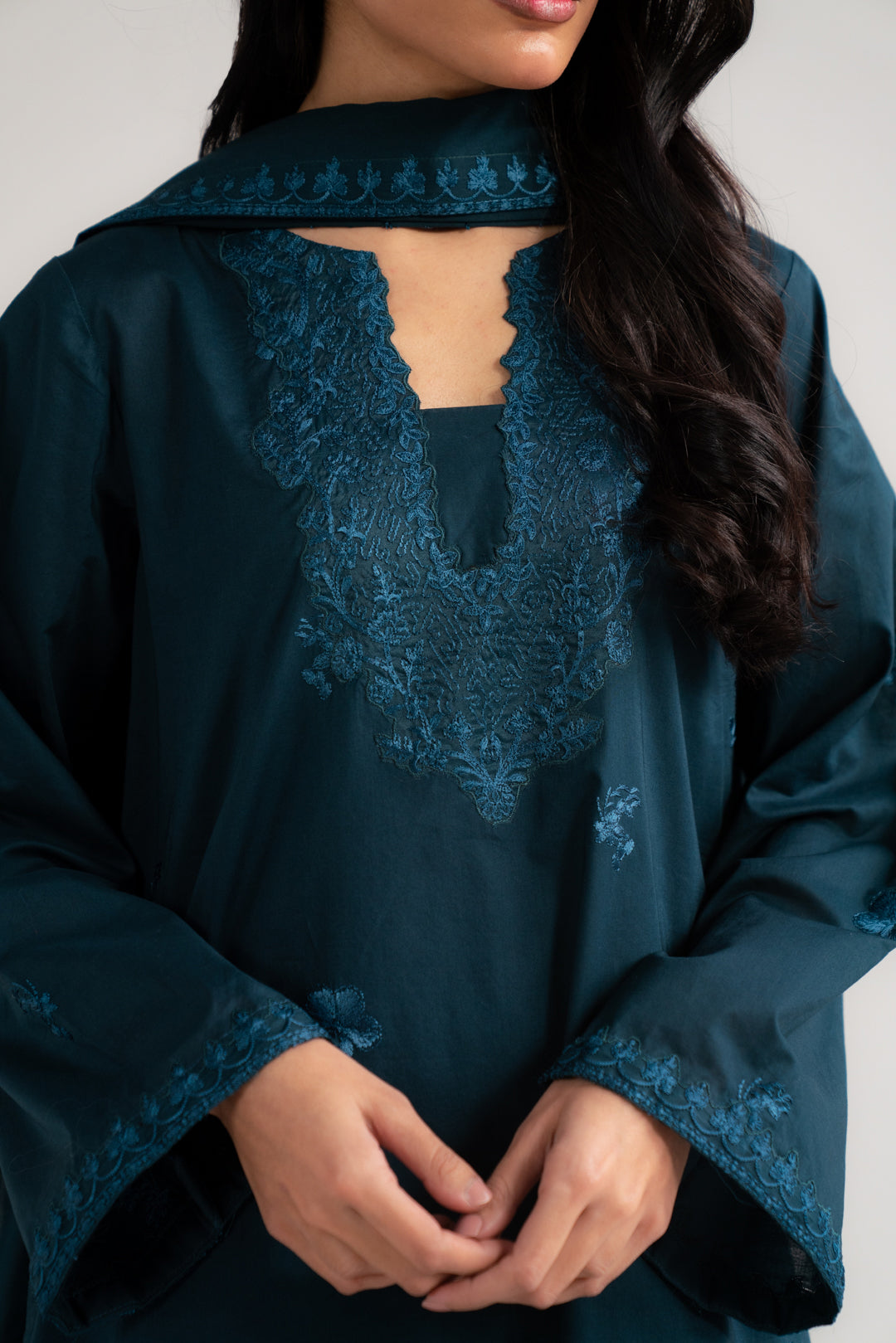 3 Piece Embroidered Lawn Suit Beena Unstitched - 26