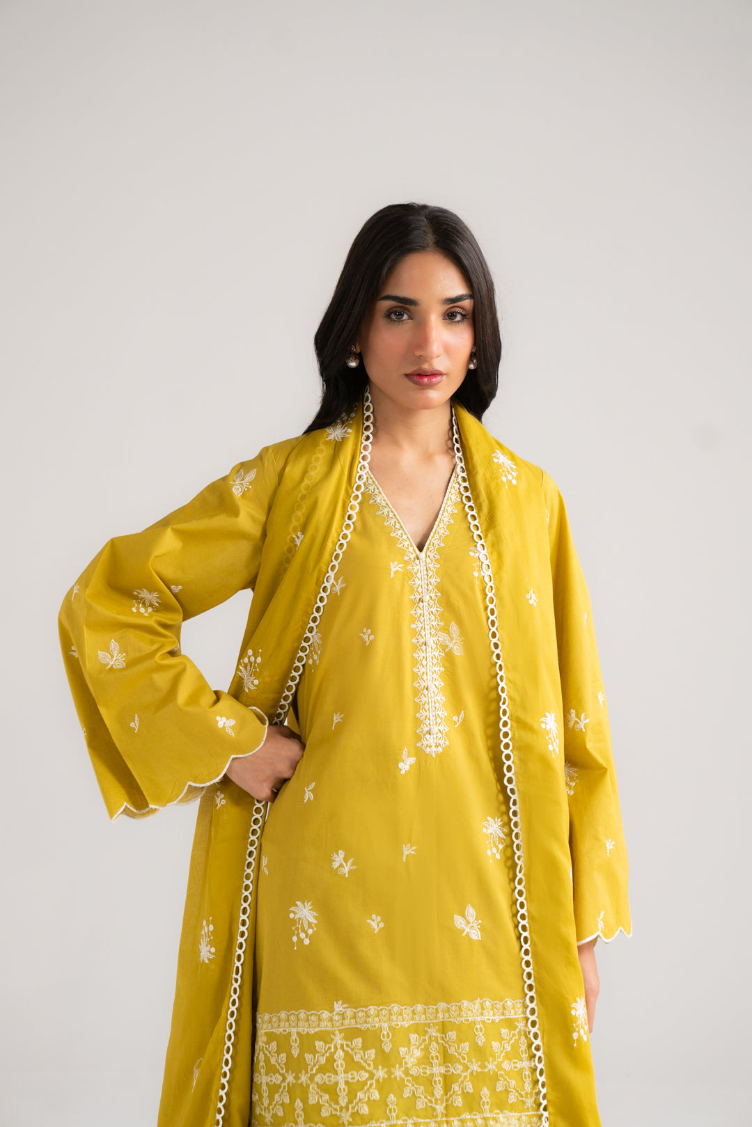 3 Piece Embroidered Lawn Suit Beena Unstitched - 26