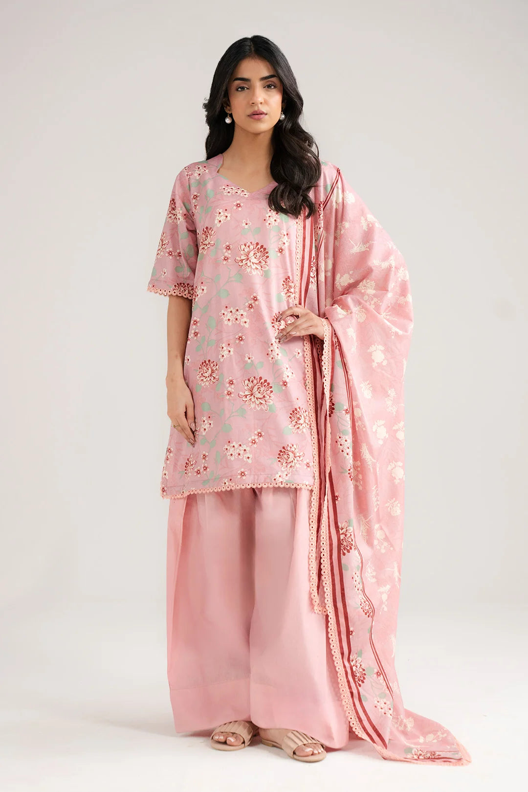 3 Piece Printed Lawn Suit Beena-Feb-26