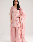 3 Piece Printed Lawn Suit Beena Unstitched - 26