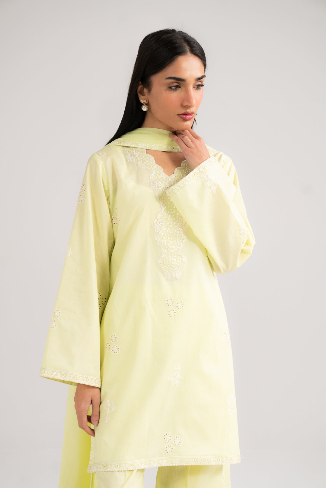 3 Piece Embroidered Lawn Suit Beena Unstitched - 26