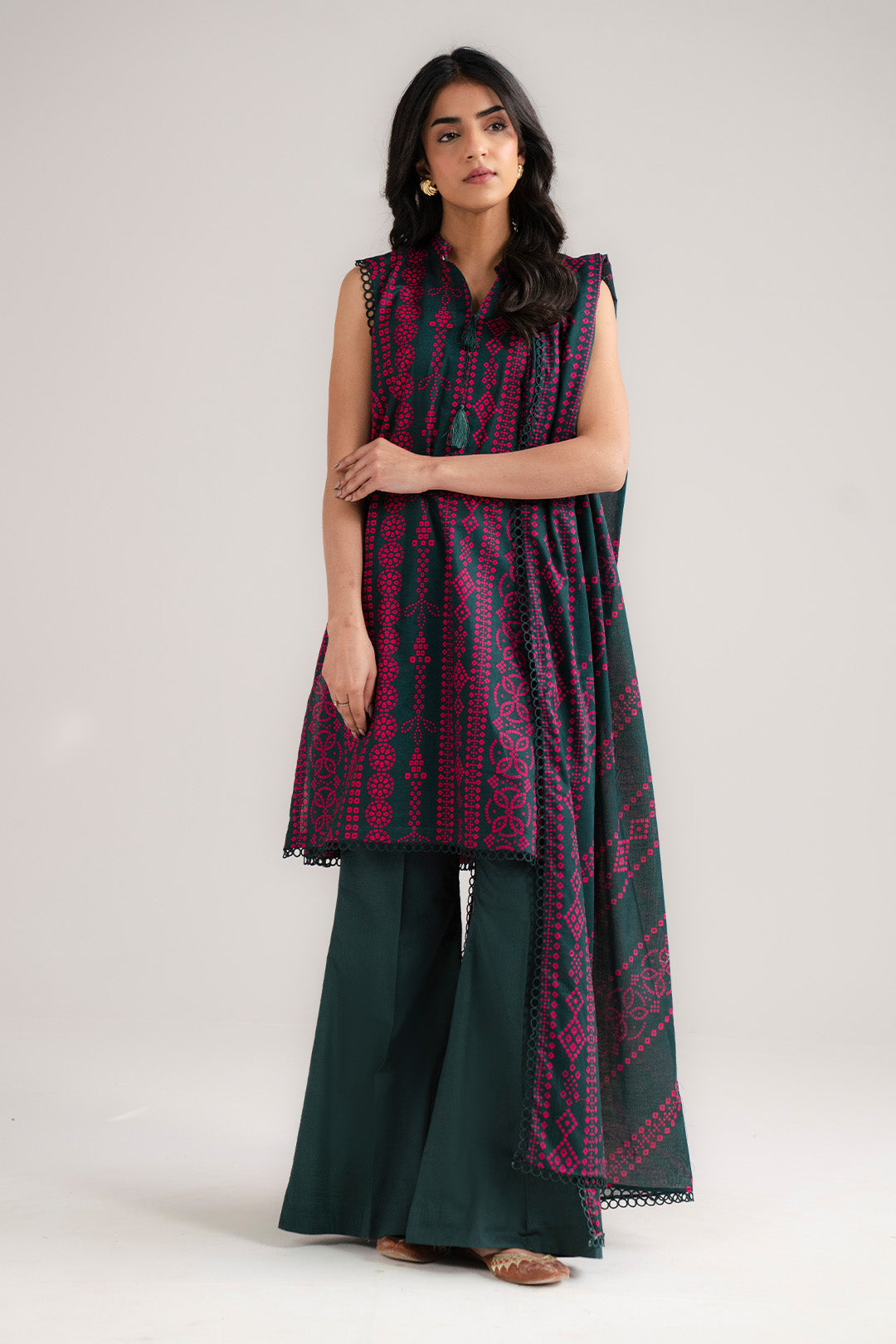 3 Piece Printed Lawn Suit Beena Unstitched - 26