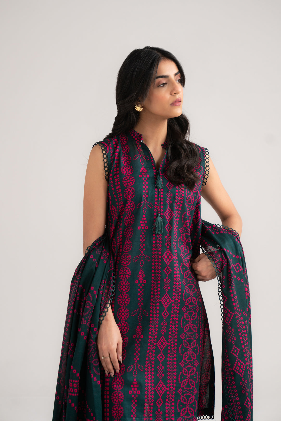 3 Piece Printed Lawn Suit Beena Unstitched - 26