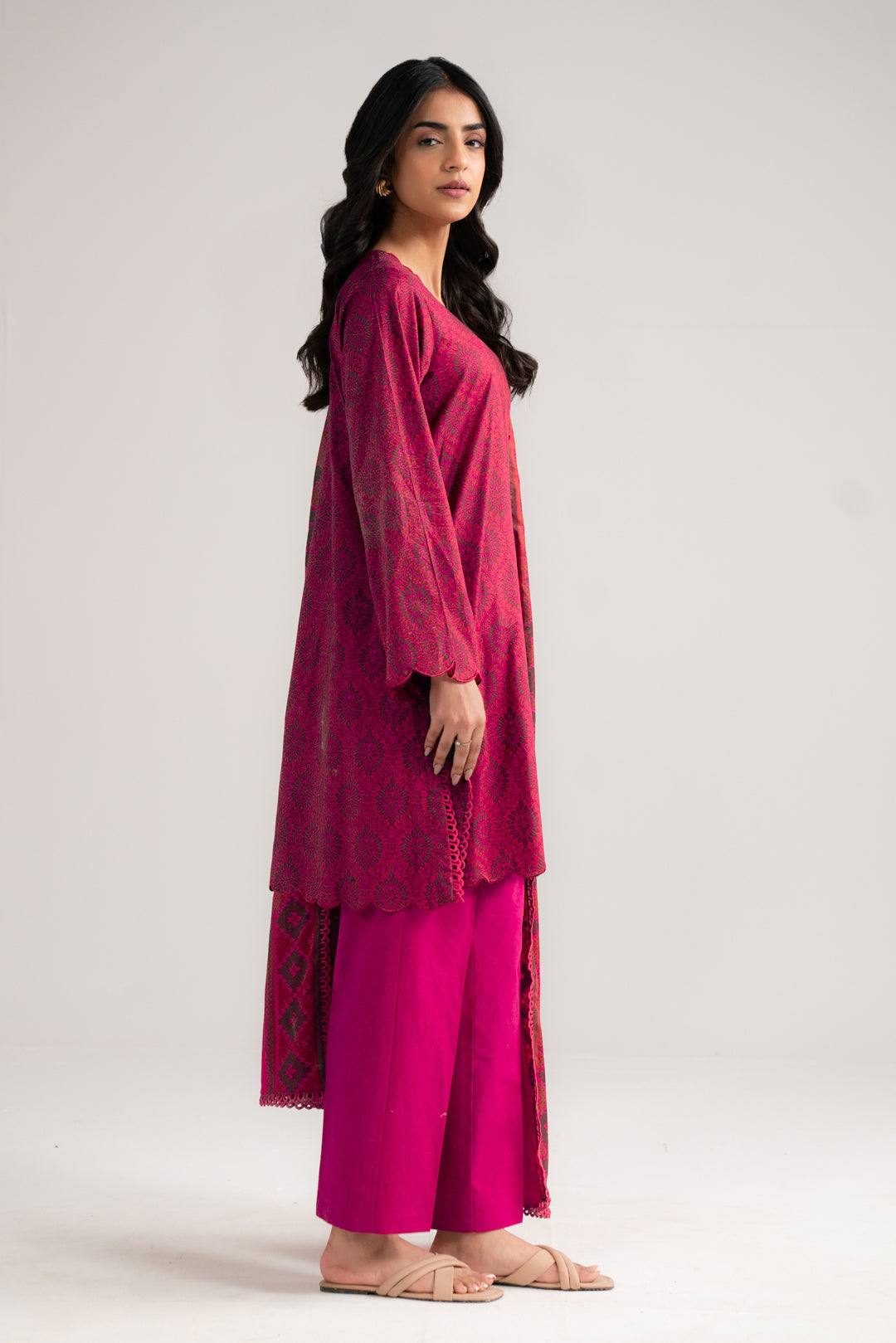 3 Piece Printed Lawn Suit Beena Unstitched - 26