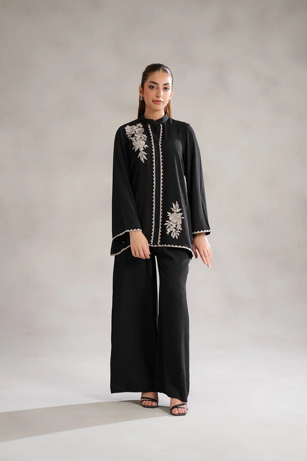 1 Piece Embroidered Blended Shirt Pret SS - 25