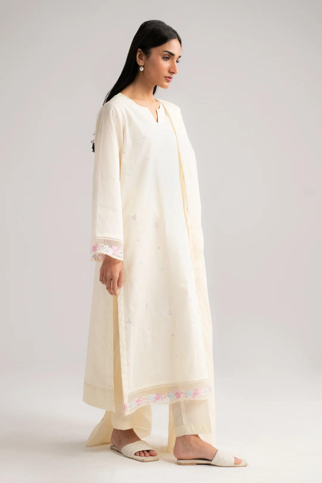 3 Piece Embroidered Lawn Suit Beena-Feb-26