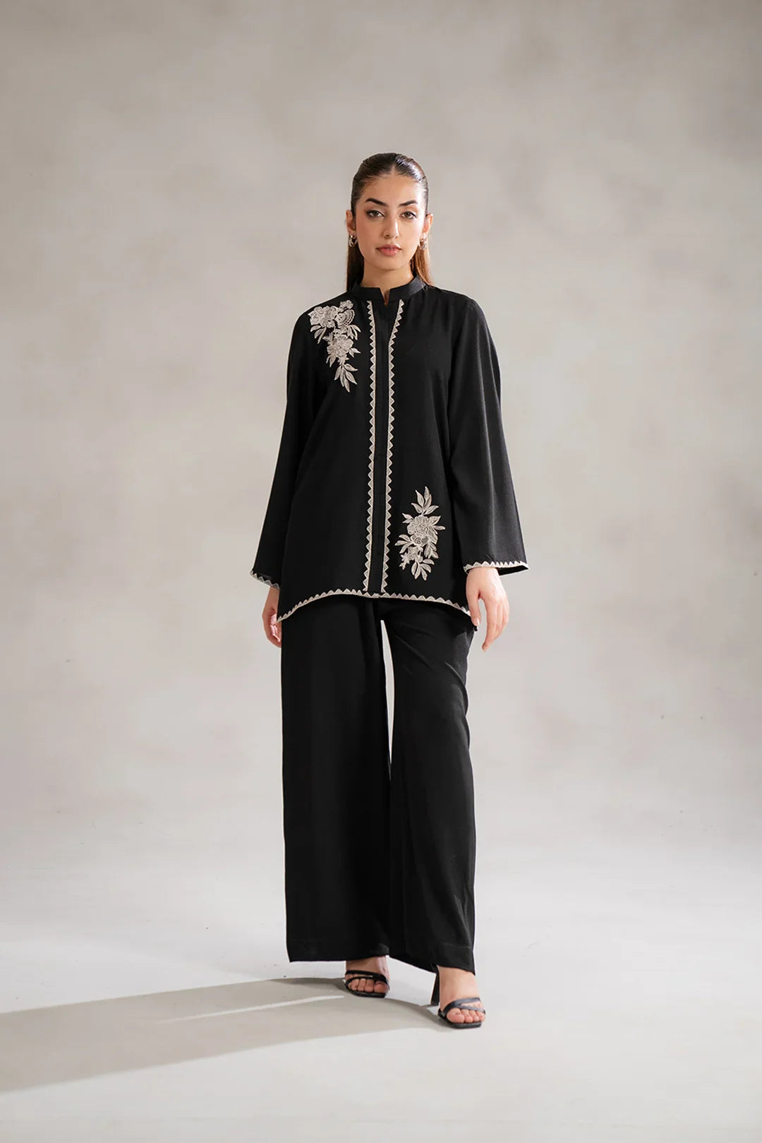 1 Piece Embroidered Blended Shirt Pret SS - 25