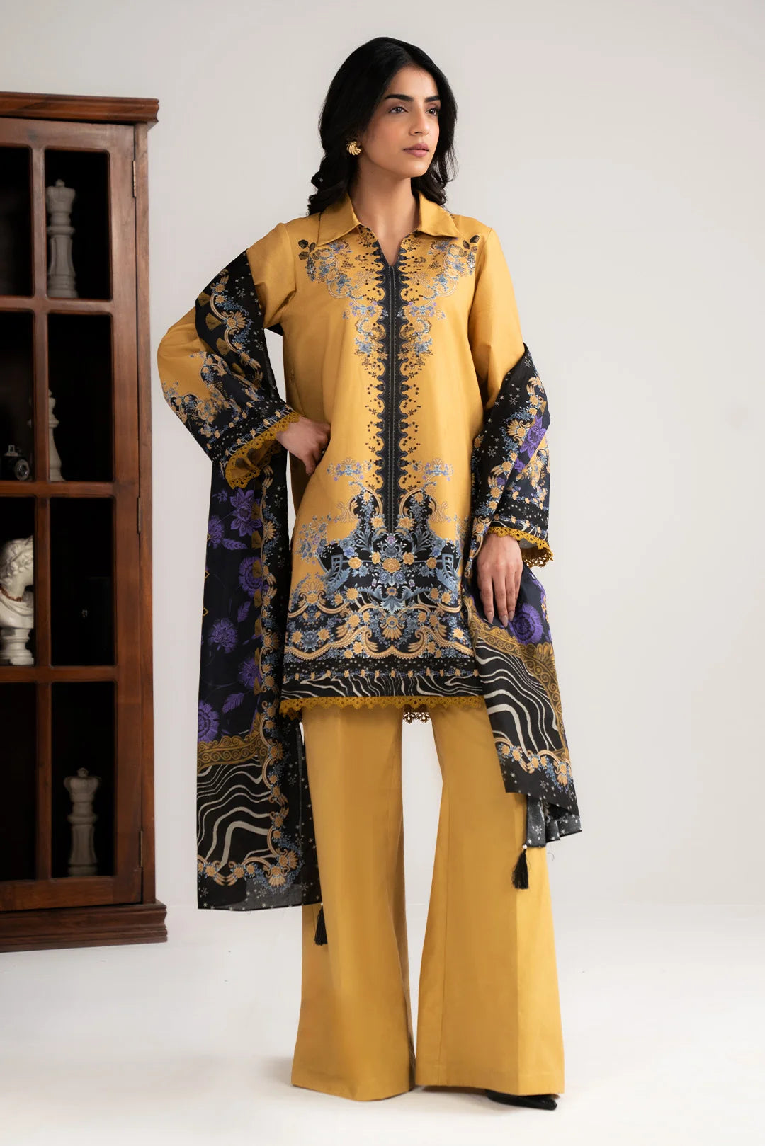3 Piece Printed Lawn Suit Unstitched - 26