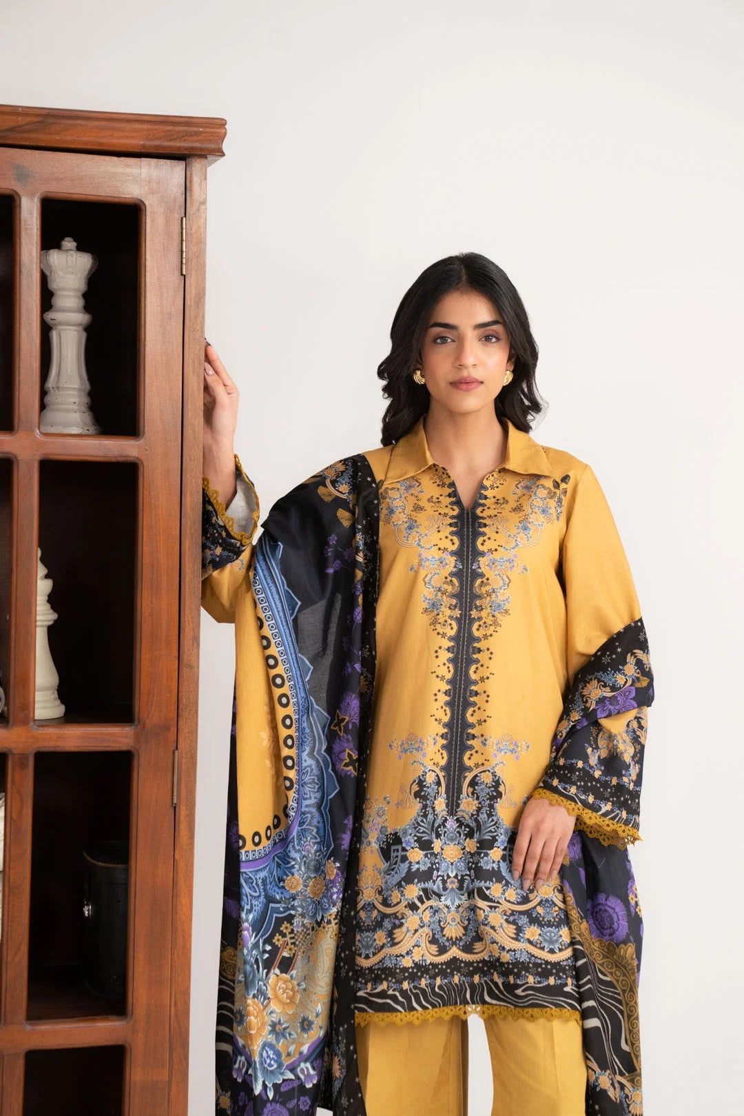 3 Piece Printed Lawn Suit Unstitched - 26