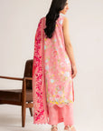 3 Piece Printed Cambric Suit