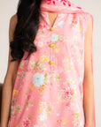 3 Piece Printed Cambric Suit