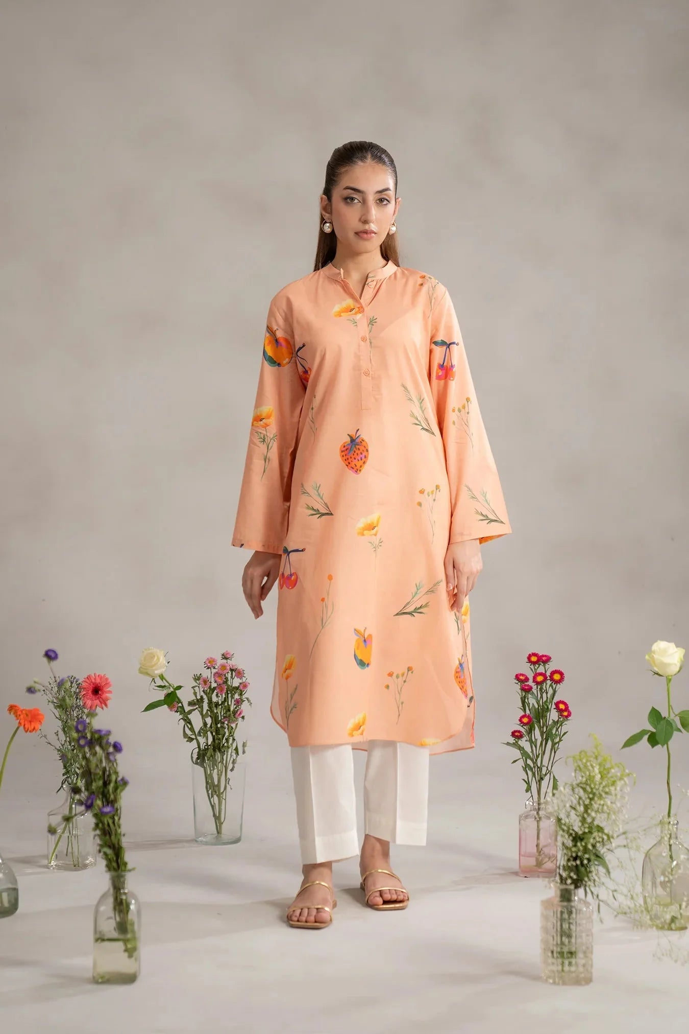 1 Piece Printed Lawn Shirt Pret SS - 25
