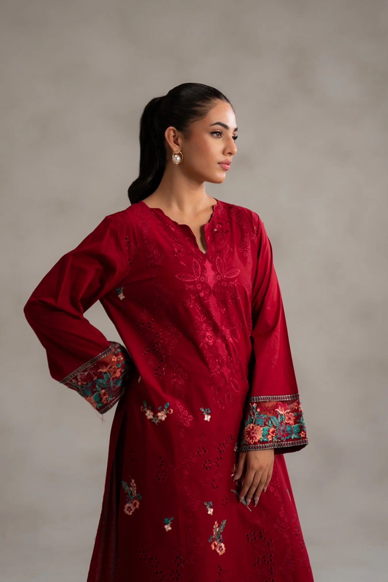 2 Piece Embroidered Lawn Suit Pret SS - 25