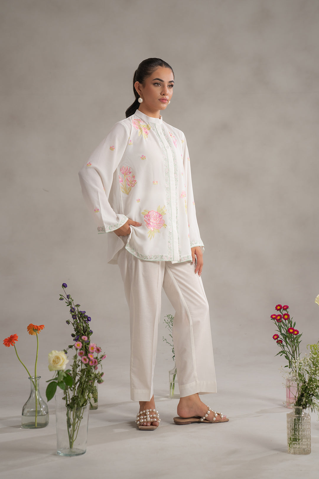 1 Piece Embroidered Shirt Pret SS - 25