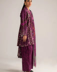 3 Piece Printed Linen Suit Unstitched - 26