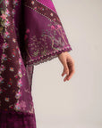 3 Piece Printed Linen Suit Unstitched - 26