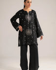 1 Piece Embroidered Raw Silk Shirt