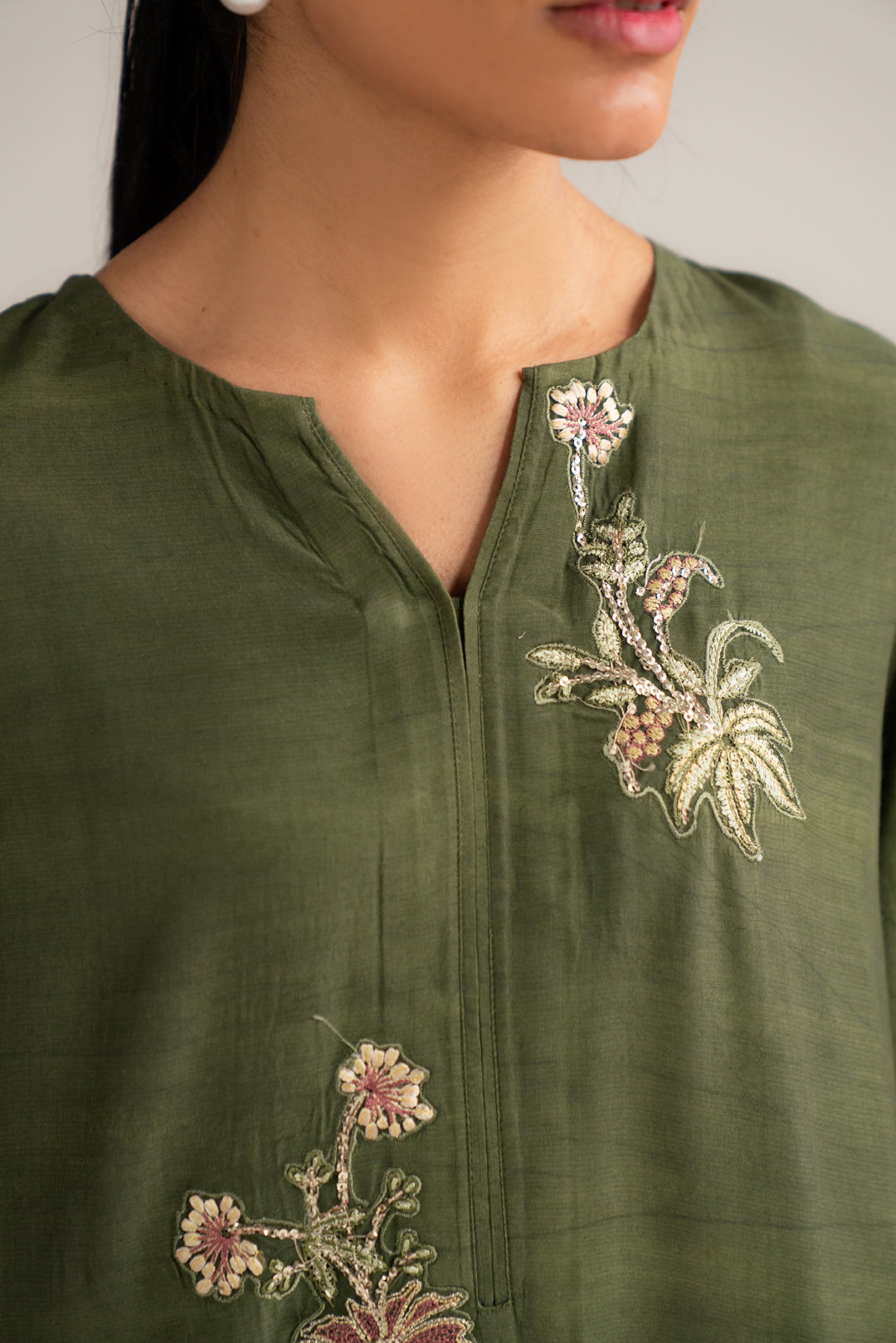 1 Piece Embroidered Kaftan Pret SS - 26