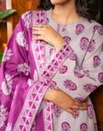 3 Piece Printed Lawn Suit Beena