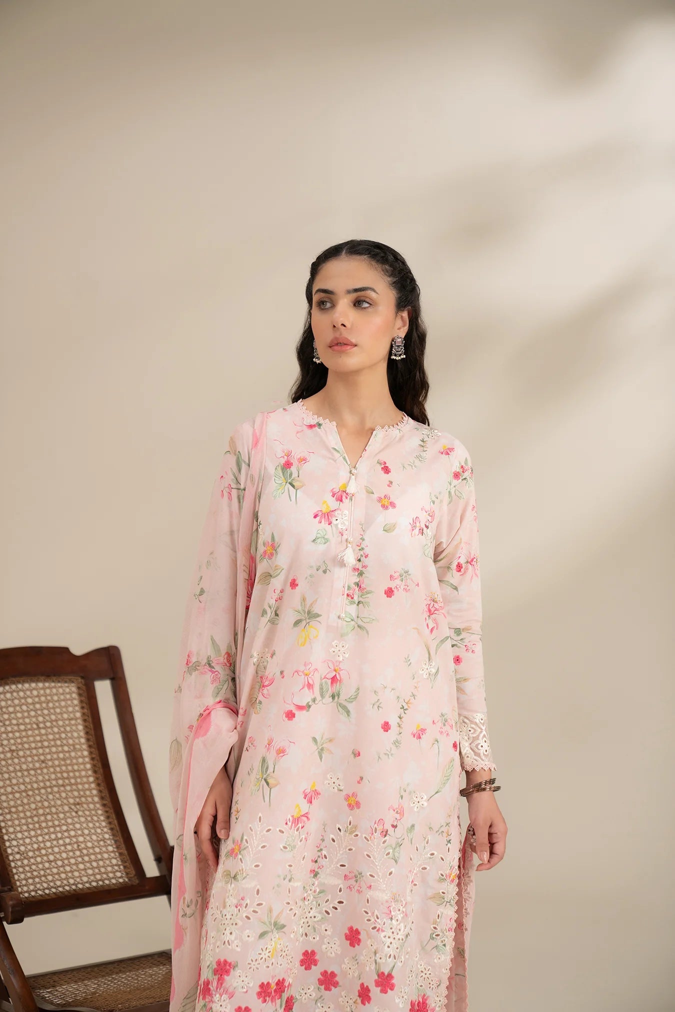 3 Piece Embroidered Lawn Suit Unstitched Summer - 25