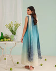 Unstitched embroidered lawn suit Pakistan