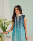Unstitched embroidered suit Pakistan