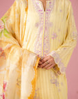 3 Piece Embroidered Dobby Lawn Suit