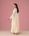 3 Piece Embroidered Raw Silk Suit