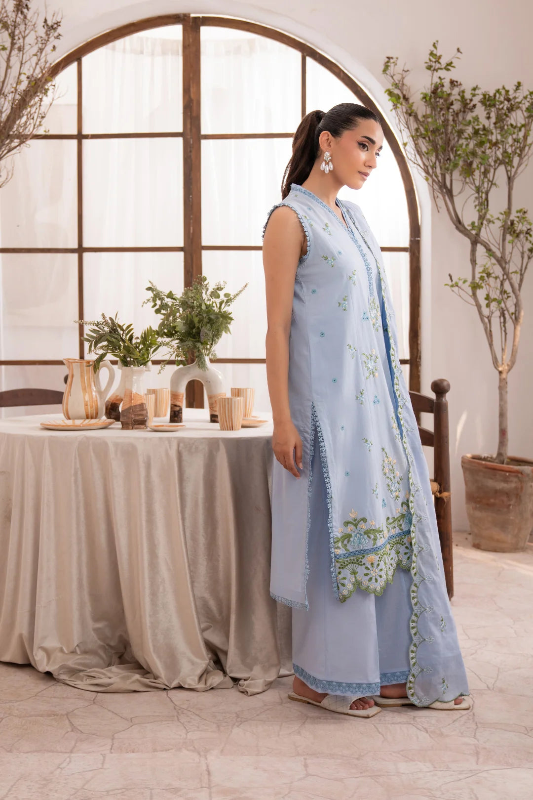 3 Piece Embroidered Lawn Suit Unstitched Summer - 25