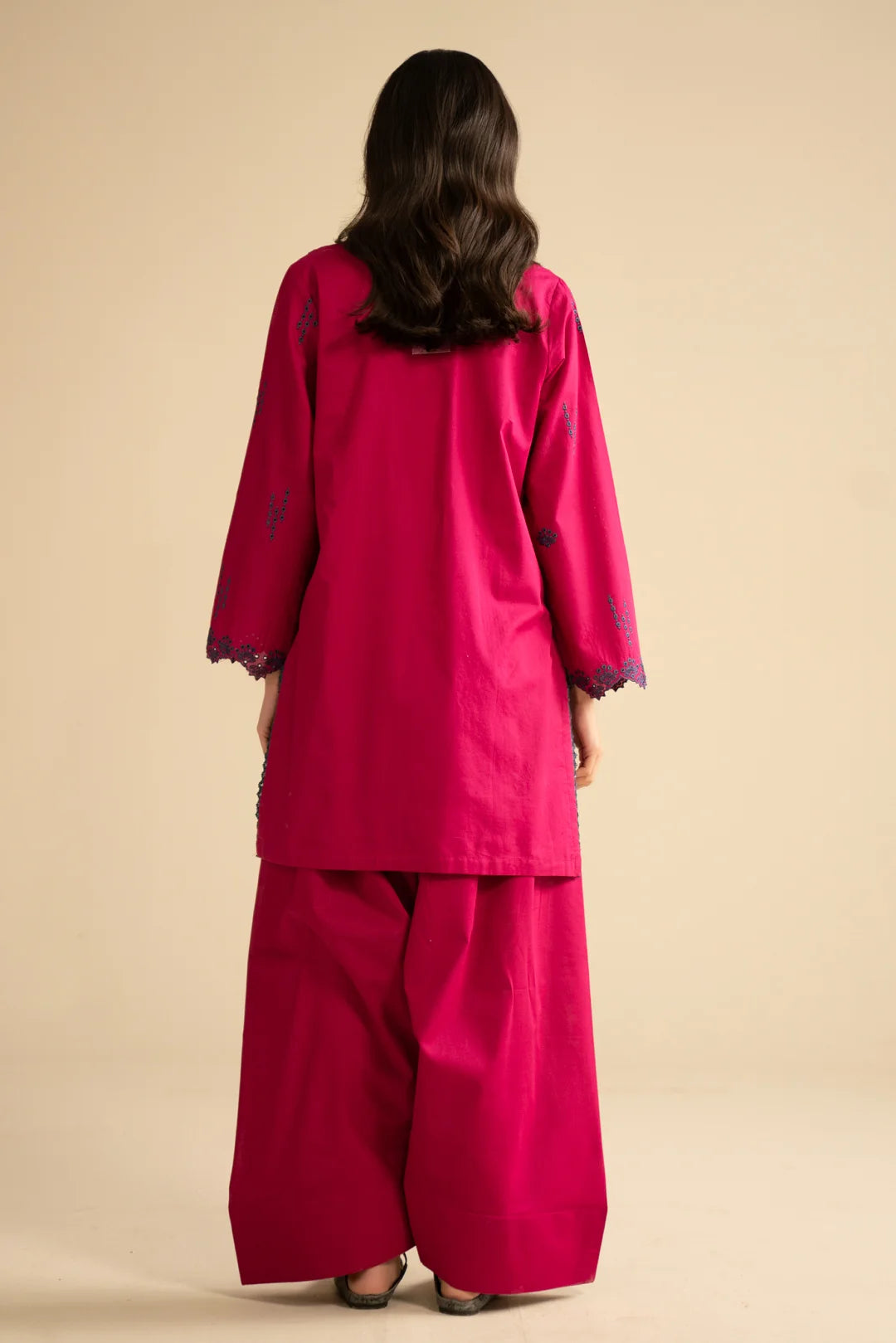 3 Piece Embroidered Cambric Suit