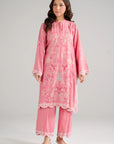 2 Piece Embroidered Linen Suit
