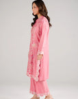 2 Piece Embroidered Linen Suit