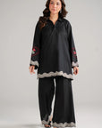 2 Piece Embroidered Cambric Suit