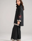 2 Piece Embroidered Cambric Suit