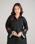 2 Piece Embroidered Cambric Suit