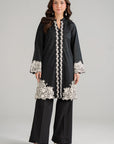 2 Piece Embroidered Cambric Suit
