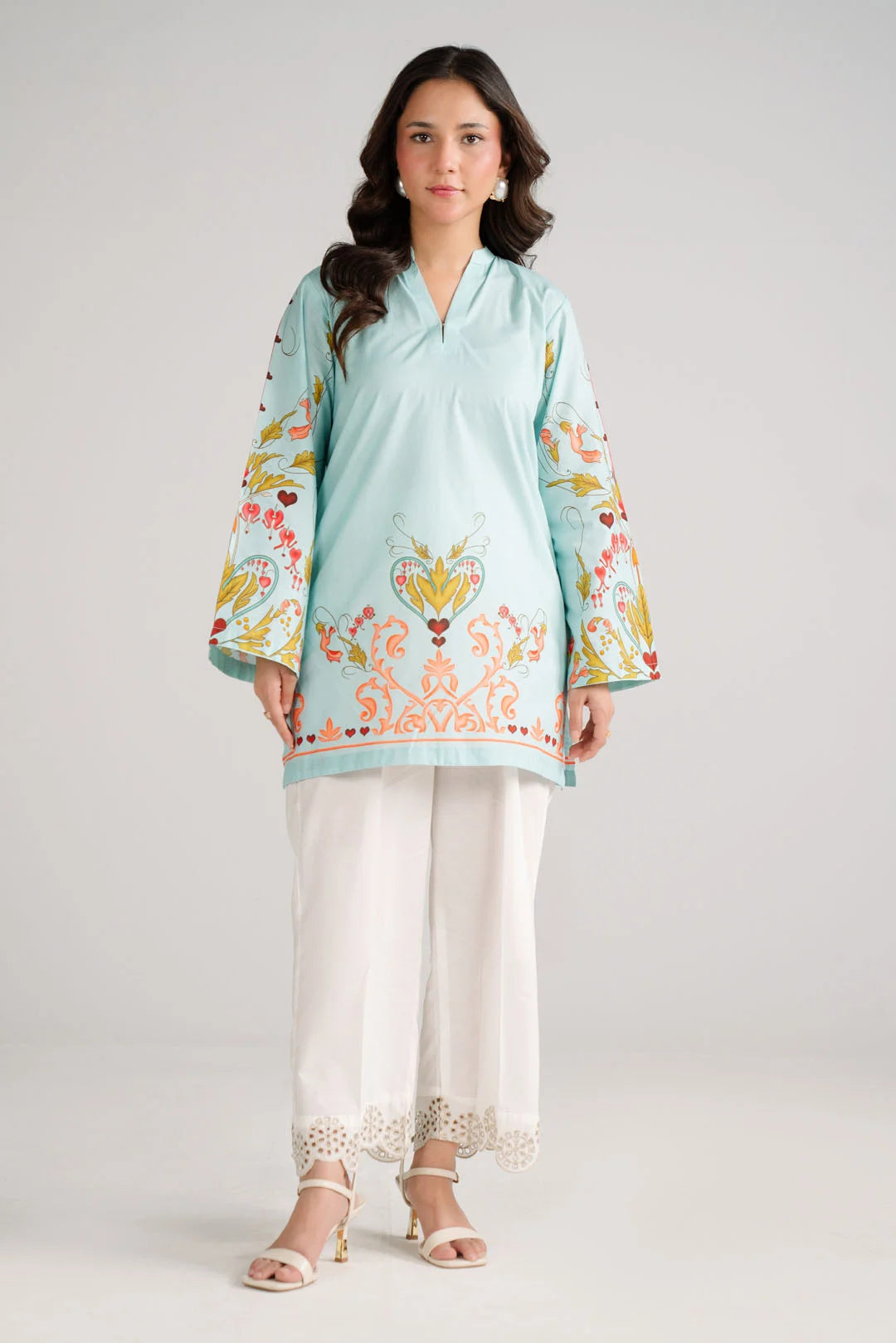 1 Piece Printed Cambric Shirt Pret SS - 26