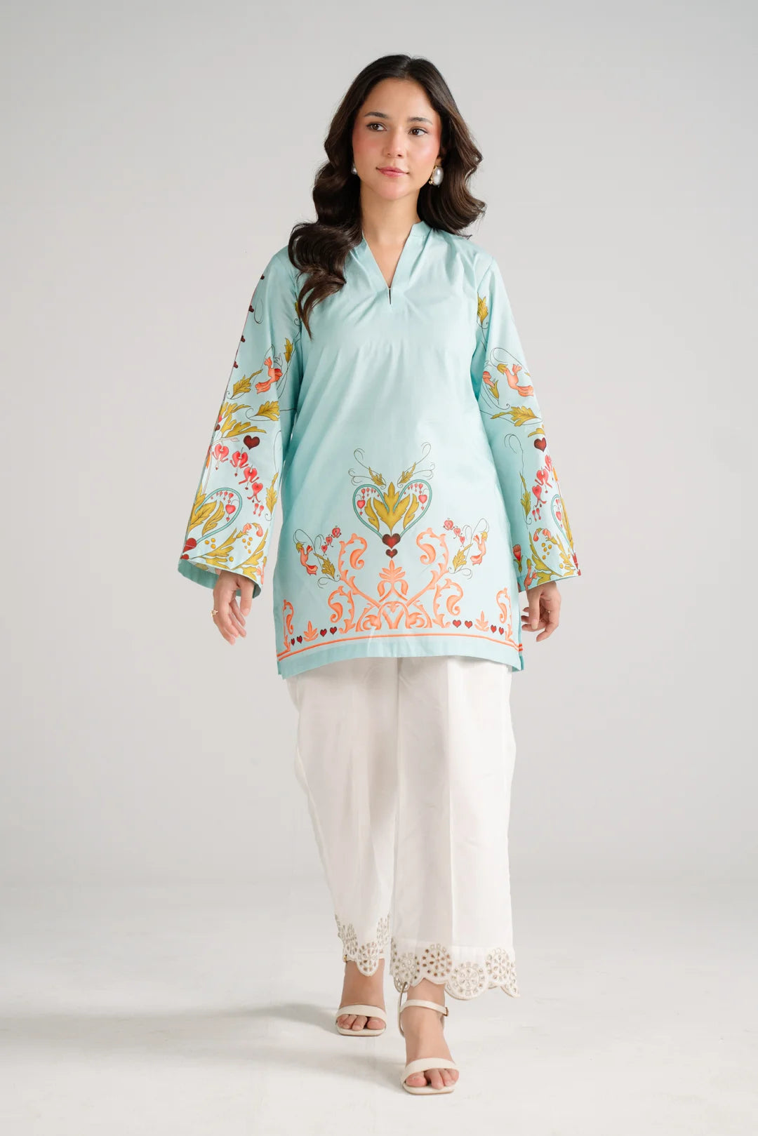 1 Piece Printed Cambric Shirt Pret SS - 26