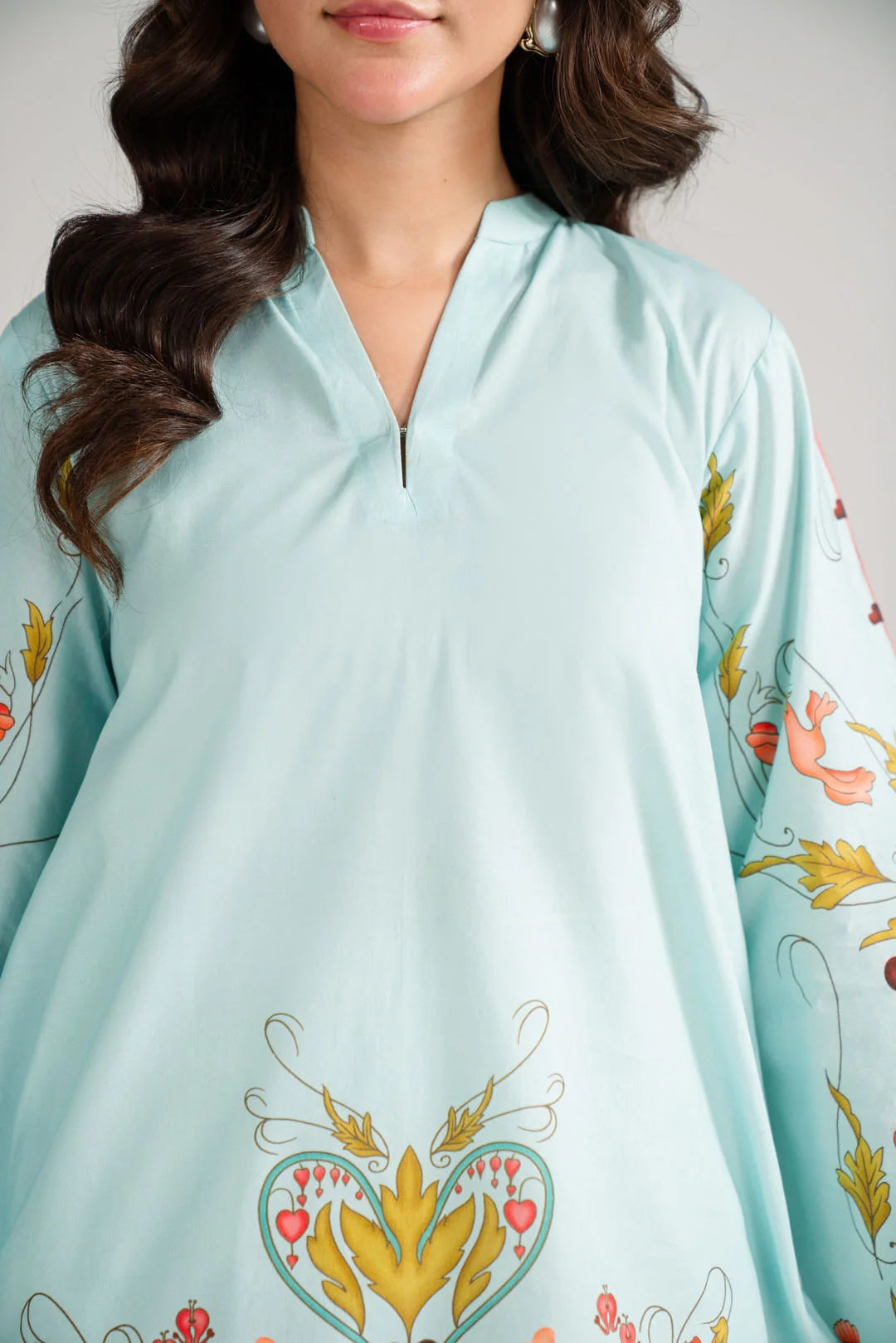 1 Piece Printed Cambric Shirt Pret SS - 26