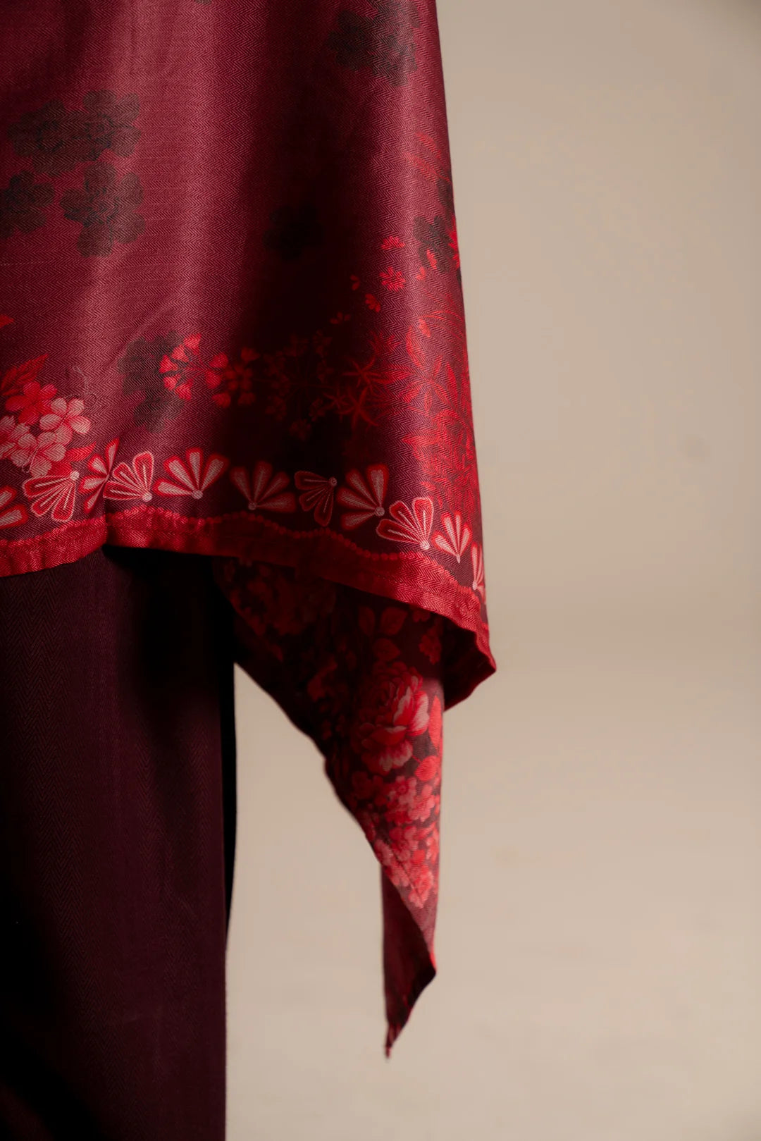 1 PIECE HERRINGBONE SHAWL Pret Fall - 25