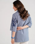 1 Piece Striped Button Down Shirt Pret SS - 26