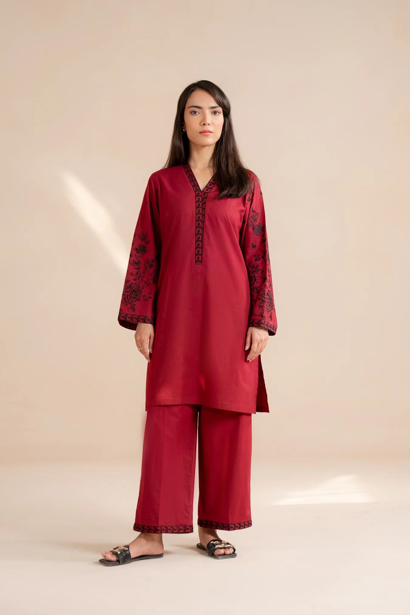 2 Piece Embroidered Lawn Suit Pret SS - 25