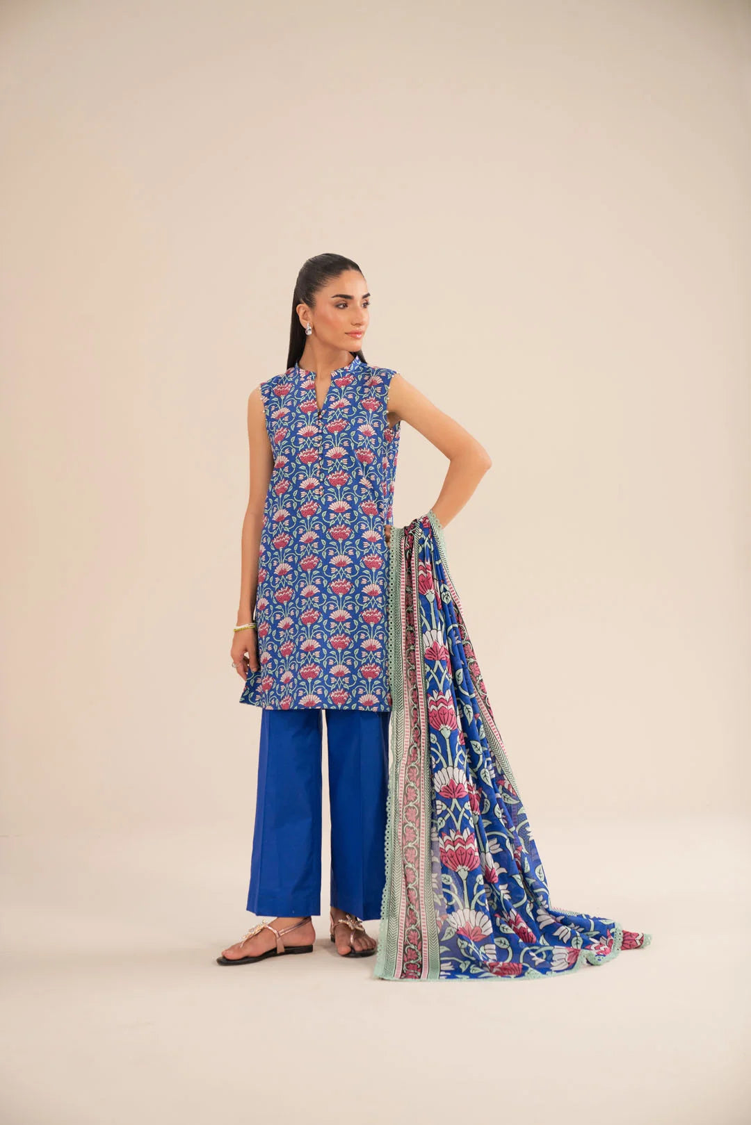 3 Piece Printed Lawn Suit Beena