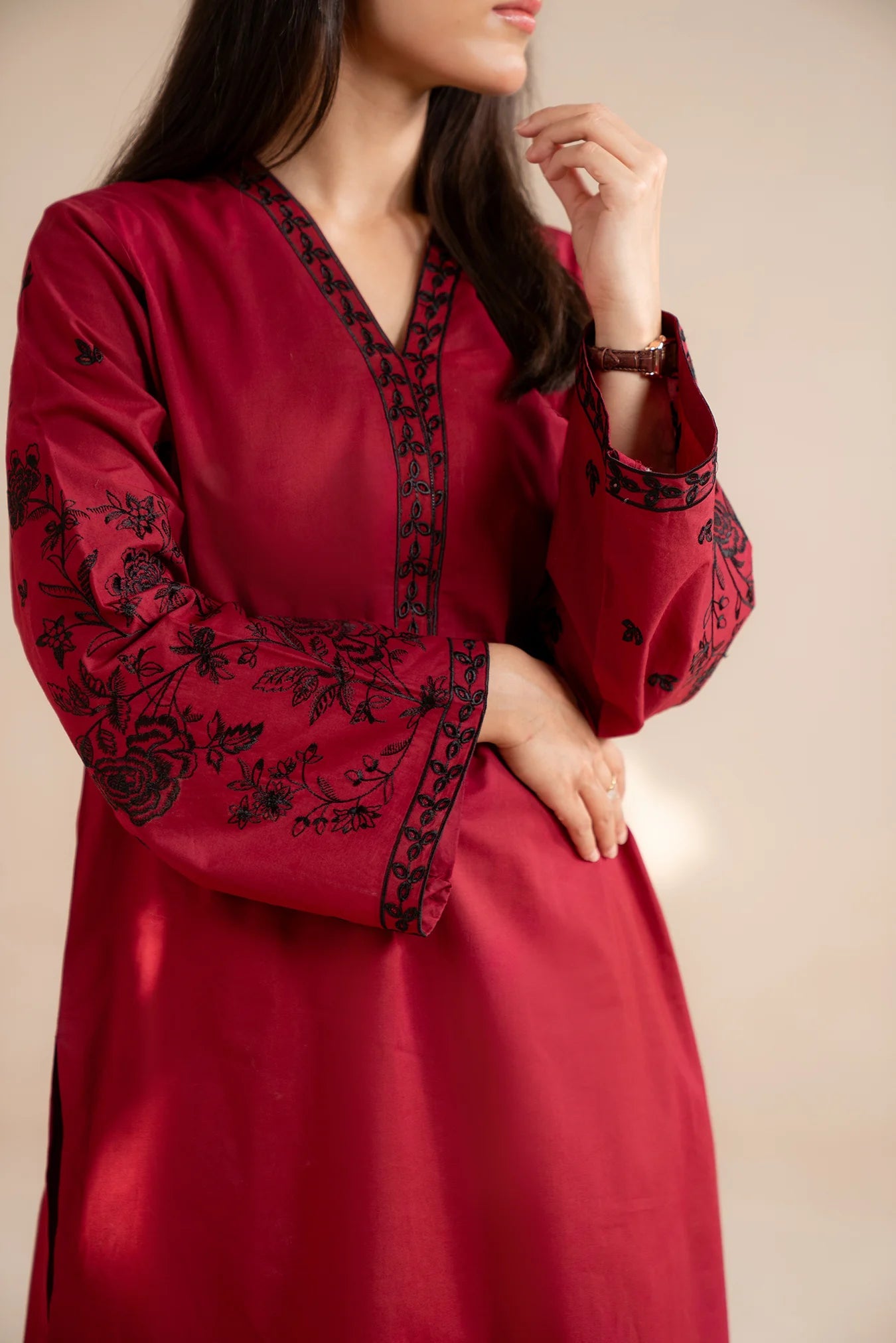 2 Piece Embroidered Lawn Suit Pret SS - 25