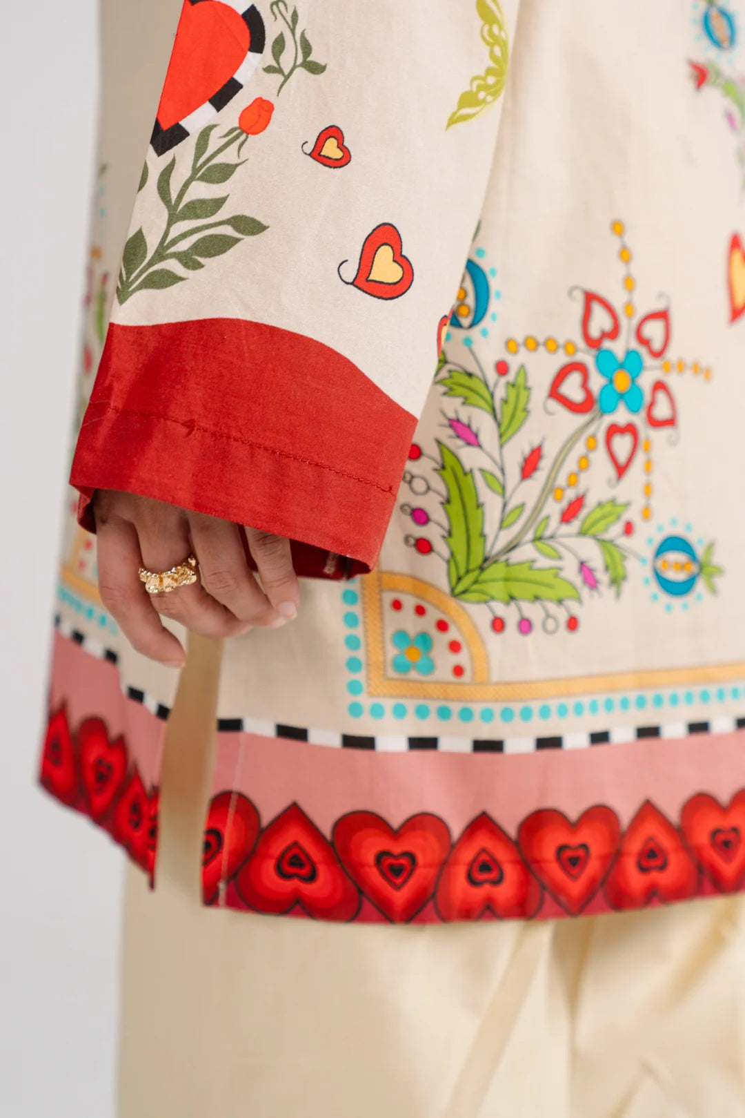 1 Piece Printed Cambric Shirt Pret SS - 26