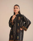 2 Piece Printed Linen Suit