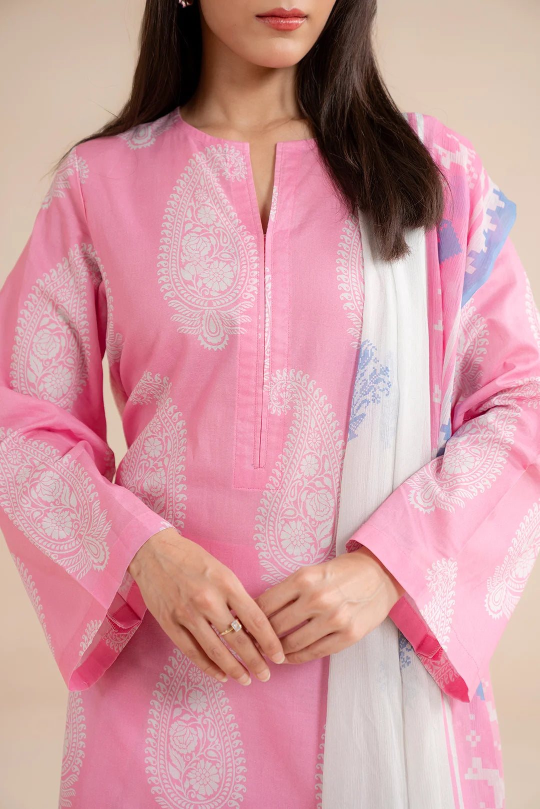 3 Piece Printed Lawn Suit Pret SS - 25